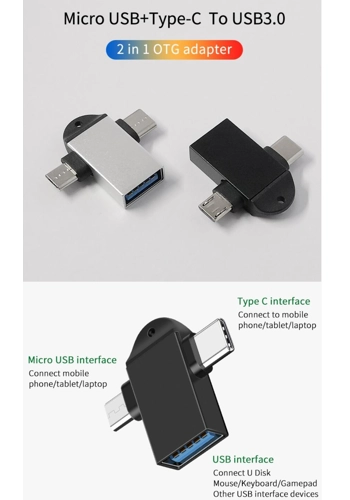 OTG micro & C usb adapter