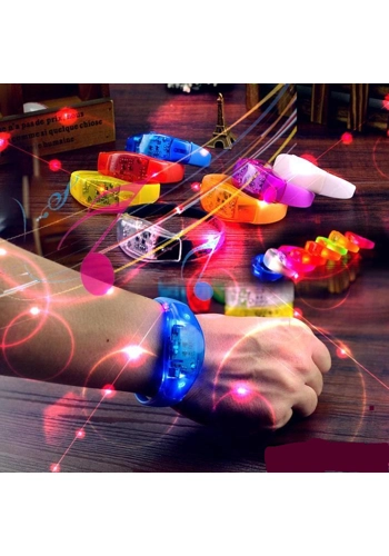 Flashing bracelet led music control