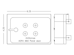 AERA panel dock 660 CAD drawing