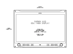 Garmin GDU 116BX (AXIS)..