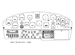 Cessna 170 B panel drawing