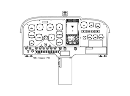 Cessna 172E panel drawing DXF