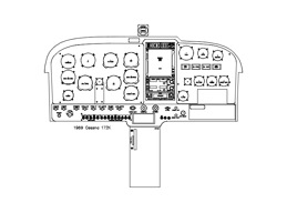 Cessna 172K panel drawing DXF