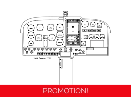 Cessna 172K panel drawing DXF