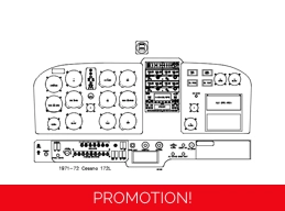 Cessna 172L (1971-72) panel drawing DXF