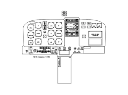 Cessna 172M panel drawing DXF