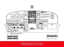 Cessna 337G Skymaster panel