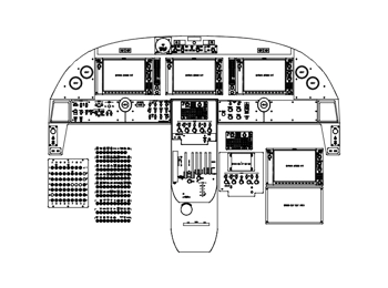 Cessna 408 Skycourier panel CAD drawing (BETA)