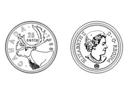 Canadian Quarter CAD dr..