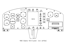 Cessna 150 B panel