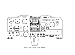 Cessna 150 G panel