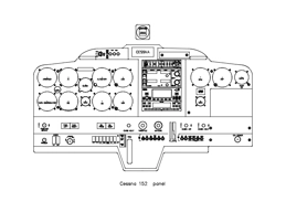 Cessna 152 panel