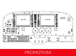 Cessna 172 G1000 panel DXF