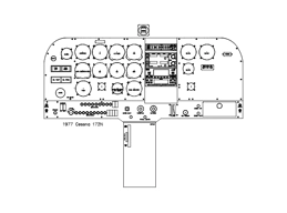 Cessna 172N panel drawi..
