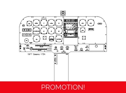 Cessna 172N panel drawing DXF