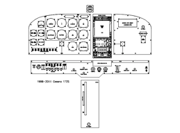 Cessna 172S panel drawi..