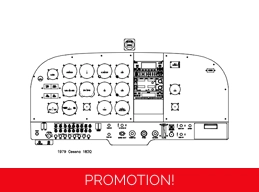 Cessna 182Q  panel drawing