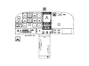 Cessna 206 Stationair panel