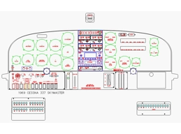 Cessna 337 Skymaster panel