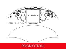 Carbon Cub VFR panel CAD drawing