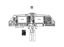 DA-62 G1000 panel CAD drawing