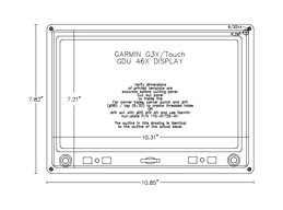 Garmin G3X (Touch) CAD drawing