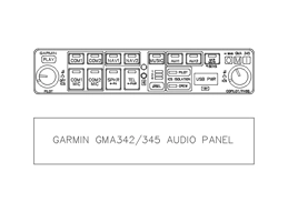 Garmin GMA 342 / 345 Aufio panel