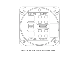 AEROCET GC600 Amphib gauge drawing