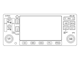 Garmin GNS 430 GPS CAD drawings