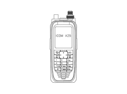 Icom A25 CAD drawing
