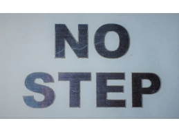 NO STEP decal