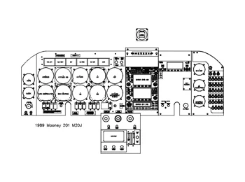 Mooney M20 J 201 panel