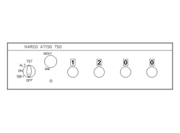 Narco AT 150 Transponder CAD drawing