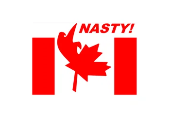 "NASTY" Canadian vinyl decal