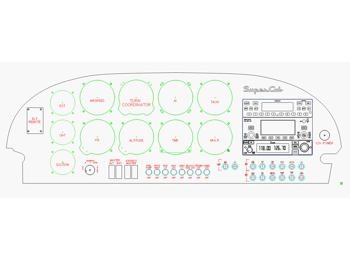 Piper PA-18 "Super Cub" panel CAD drawings