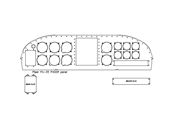 Piper PA-20 "Pacer" panel CAD drawings