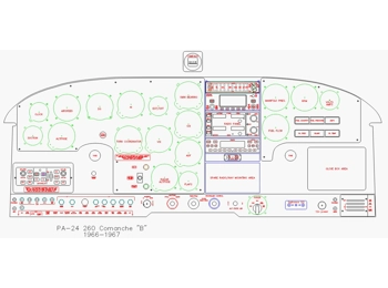 PA 24 260 Comanche panel CAD drawing