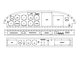 PA 28 140/180 3 piece (steam gauge) panel DXF
