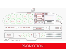 PA28-161 Warrior 3 piece panel CAD drawing