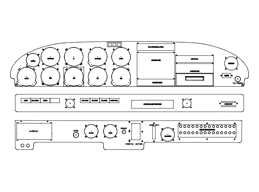PA28-161 Warrior 3 piece panel CAD drawing