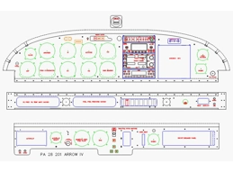 PA 28 200 Arrow IV CAD drawing