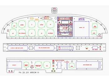PA 28 200 Arrow IV CAD drawing