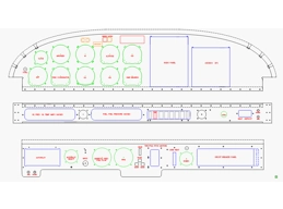 PA 28 200 Arrow panel CAD drawing