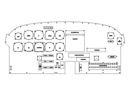 PA 28 200 Archer panel CAD drawing