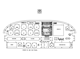 PA 28 single piece CAD panel drawing DXF