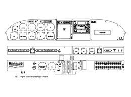 PA32-300 Lance/Saratoga panel CAD drawing