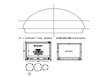 RV 4 panel outline CAD drawing