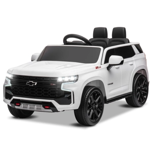 LEADZM Dual Drive 12.00V 7A.h with 2.4G Remote Control HL588 Chevrolet Tahoe SUV White