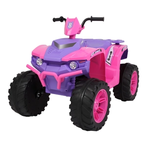LEADZM LZ-9955 ALL Terrain Vehicle Dual Drive Battery 12V7AH*1 without Remote Control with Slow Start Pink & purple