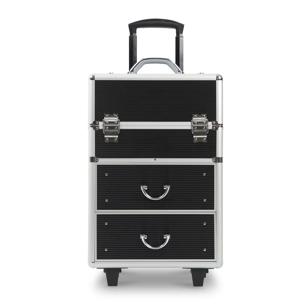 Rolling Makeup Case with Drawers, Makeup Trolley Case With Wheels Makeup Travel Case Organizer